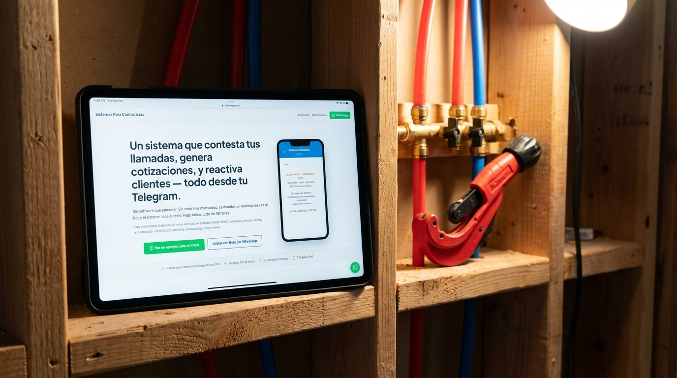 app cotizaciones plomero en español