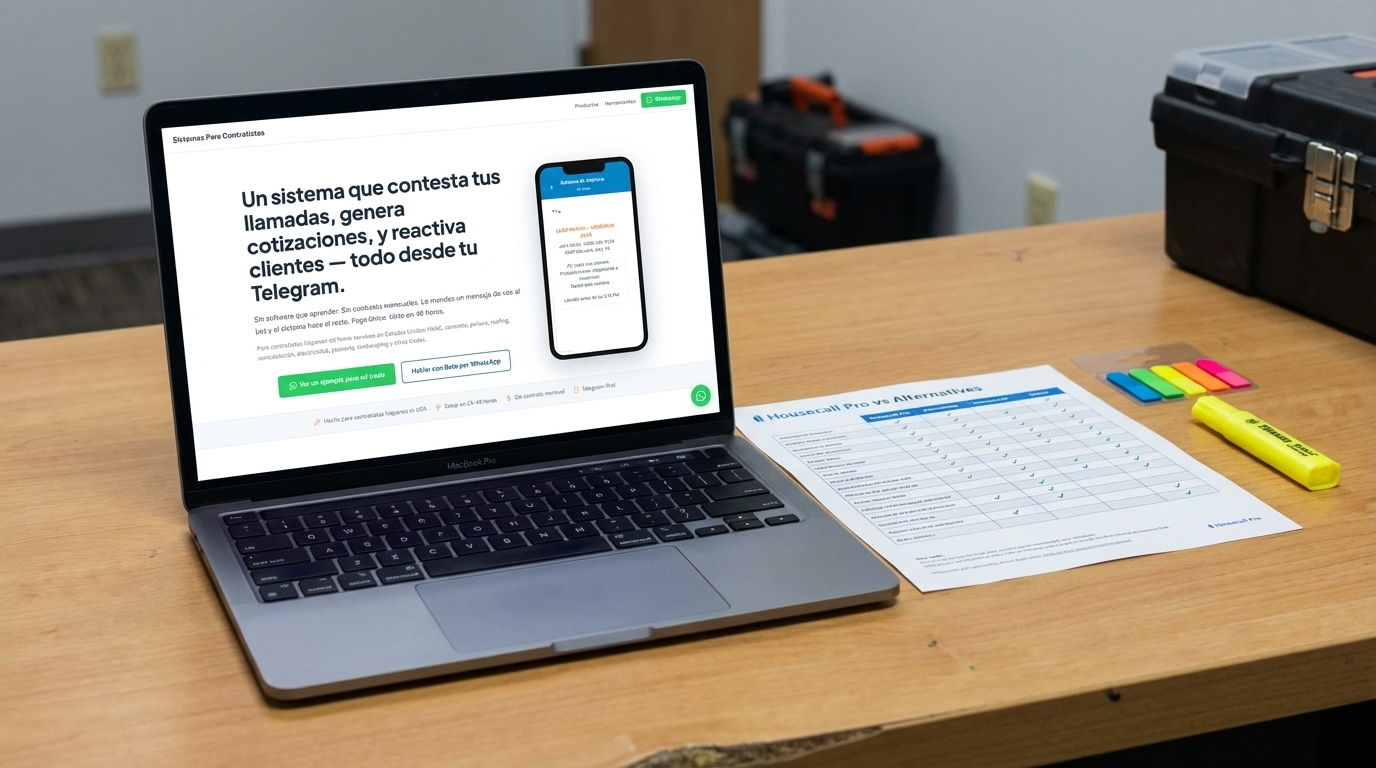 Housecall Pro vs alternativas para contratistas hispanos