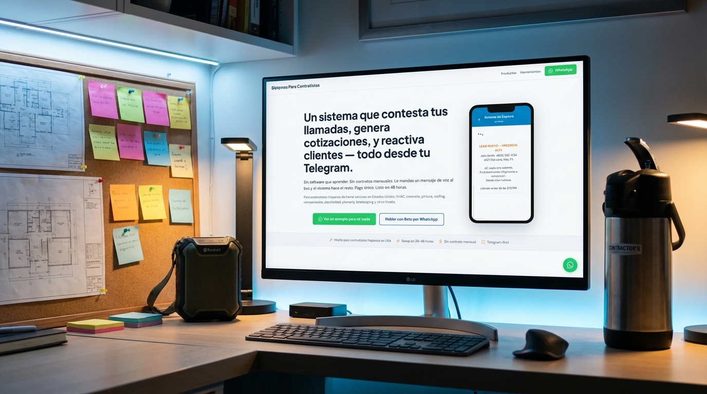 sistema todo en uno para contratistas hispanos