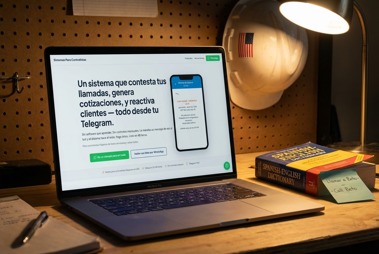 software para contratista que no sabe inglés