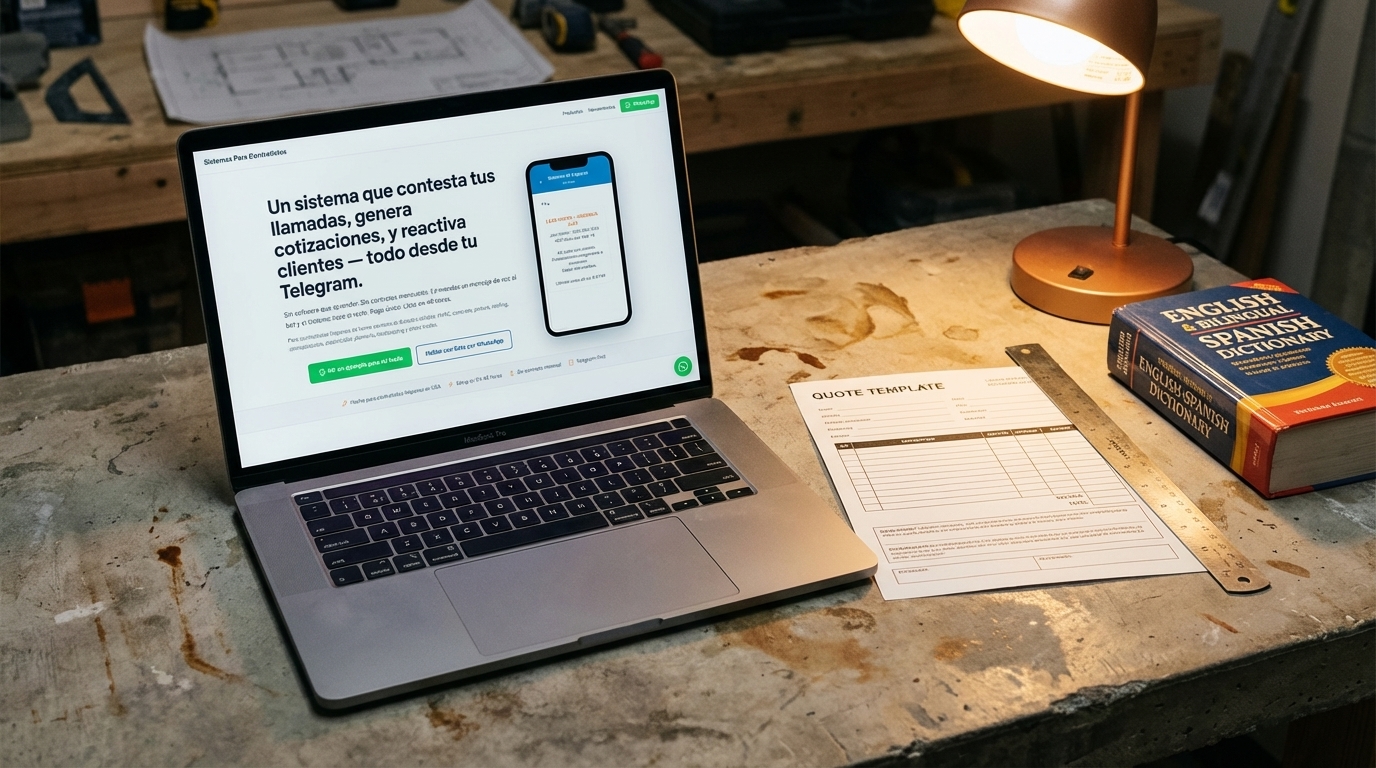 software cotizaciones bilingüe español inglés contratistas