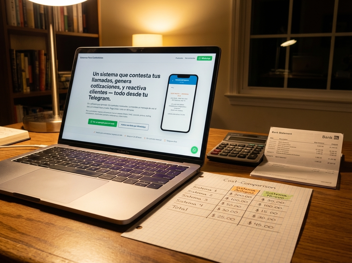 software pago único vs mensual para contratistas