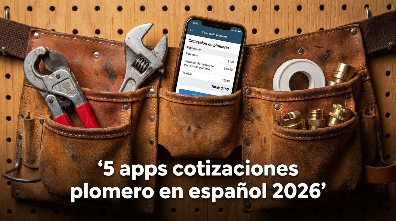 5 apps cotizaciones plomero en español 2026
