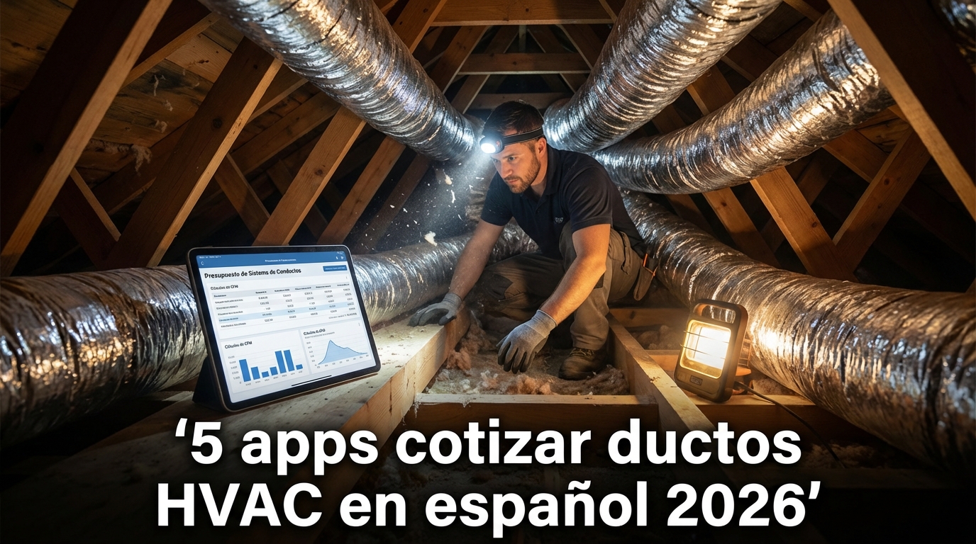 5 apps cotizar ductos HVAC en español 2026
