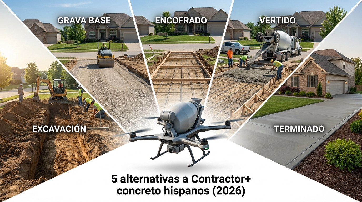 5 alternativas a Contractor+ concreto hispanos (2026)