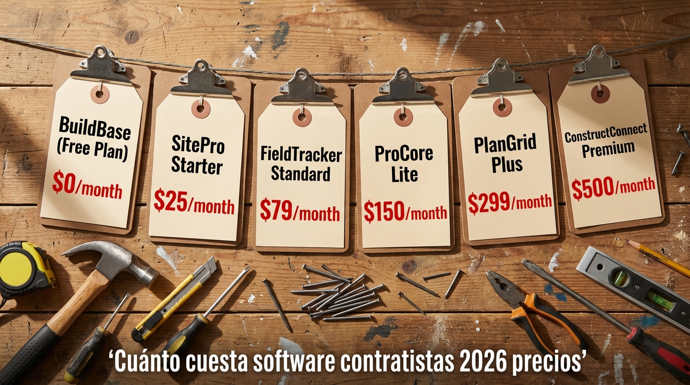 Cuánto cuesta software contratistas 2026 precios