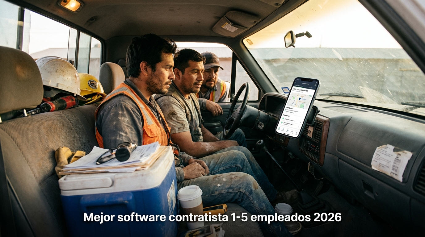 Mejor software contratista 1-5 empleados 2026
