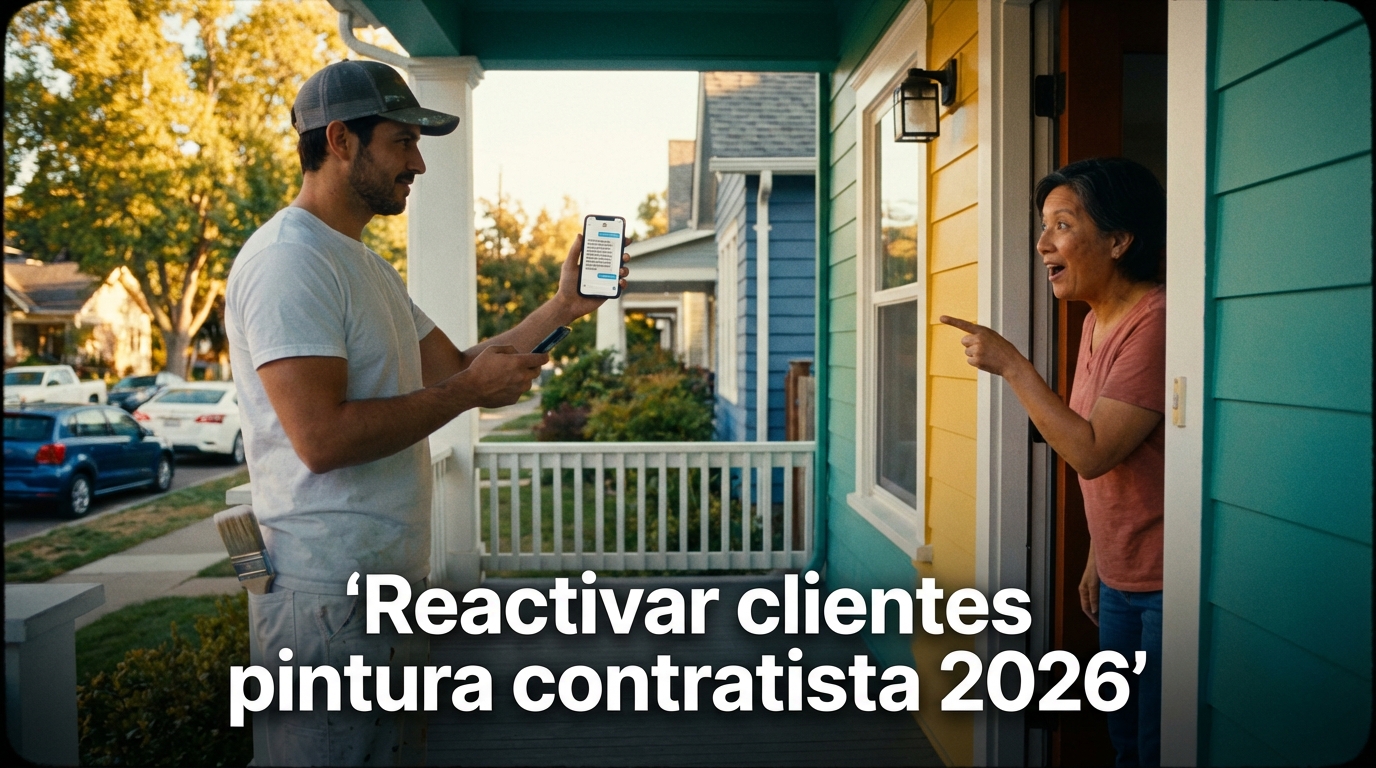 Reactivar clientes pintura contratista 2026