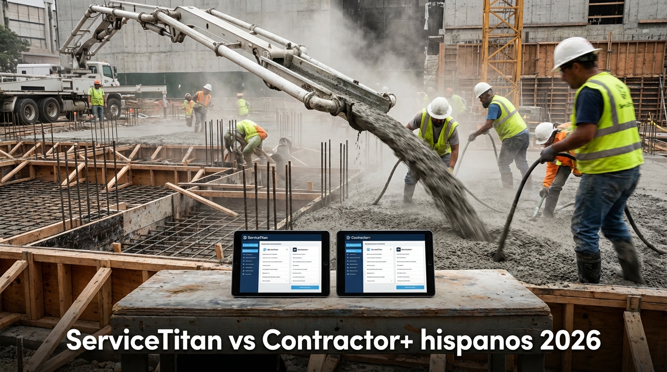 ServiceTitan vs Contractor+ hispanos 2026