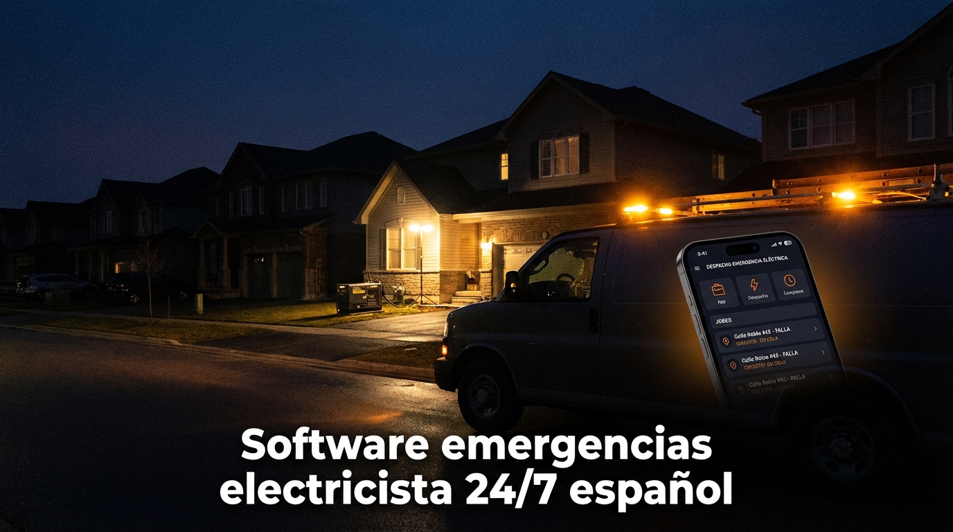 Software emergencias electricista 24/7 español