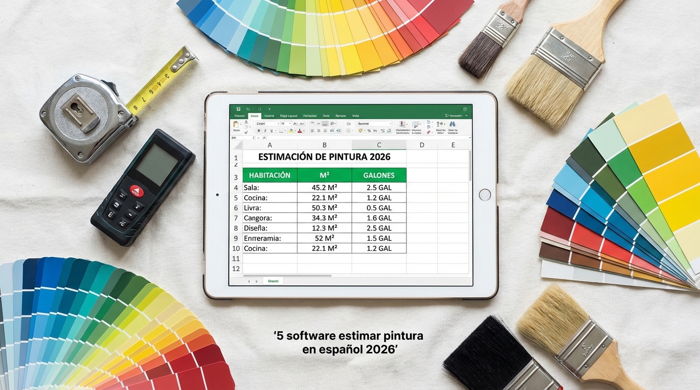 5 software estimar pintura en español 2026