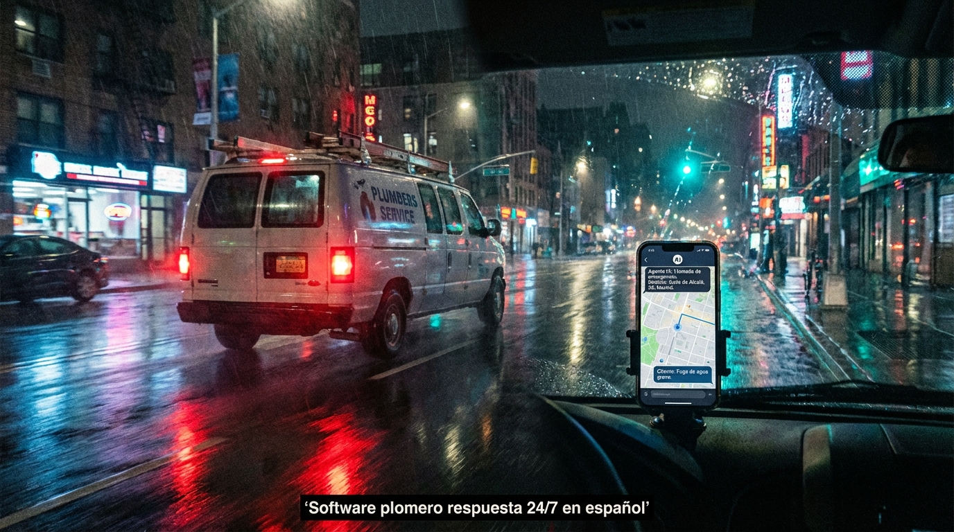 Software plomero respuesta 24/7 en español